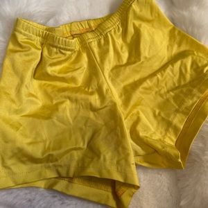 Yellow dance shorts
